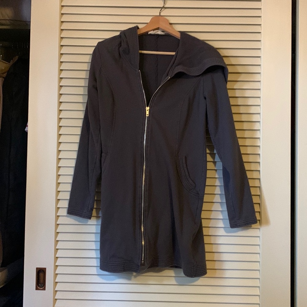 Synergy long zip up hoodie
